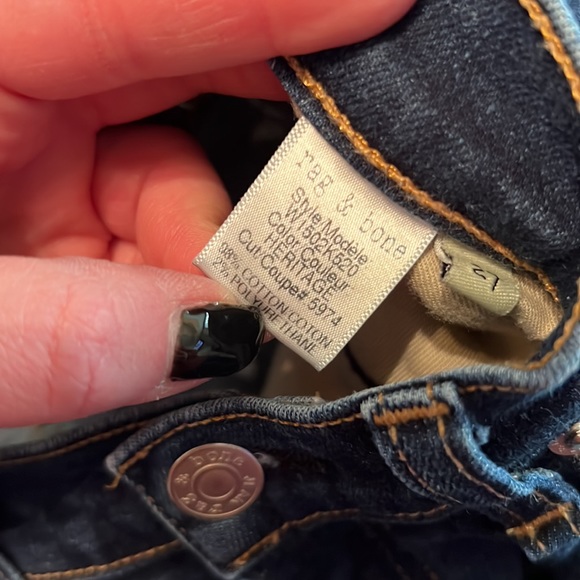 Rag & Bone skinny Jean - size 27 - Picture 7 of 7